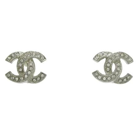 Chanel Vintage Pre-owned Metal earrings , Grijs , Dames , Maat: ONE Size