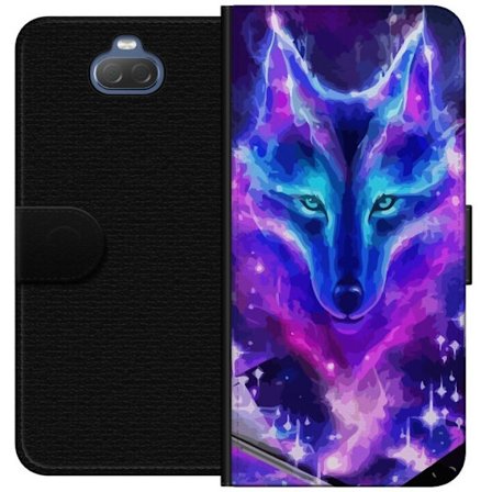 Plånboksfodral till Sony Xperia 10 med Neon Varg