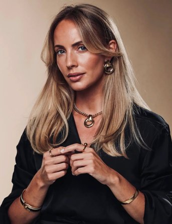 Bud to rose Studio Earring Gold - Gold - ONE SIZE