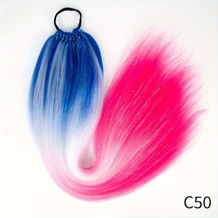 H&STAR 24 tum syntetiskt hår hästsvans hårförlängning hår glänsande hår hästsvans förlängning för att fläta hår på hår Slips löst