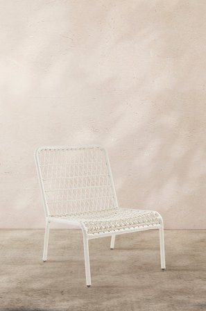 Jotex - Loungestol Hvit - ESTEPONA - Kjøp Hagestoler & -krakker hos Jotex