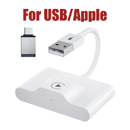 Wireless CarPlay Adapter For Android/Aple Wired to Wireless Carplay Dongle Plug And Play USB Connection Auto Car Adapter