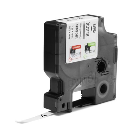 DYMO Rhino 6 mm Perm Poly Black On white