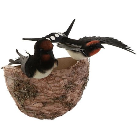 Gør-det-selv-håndværk Redning Kunstig Svamp Fugle Materiale Pakke Kiteaster Gave, kunstig Fugle Redning