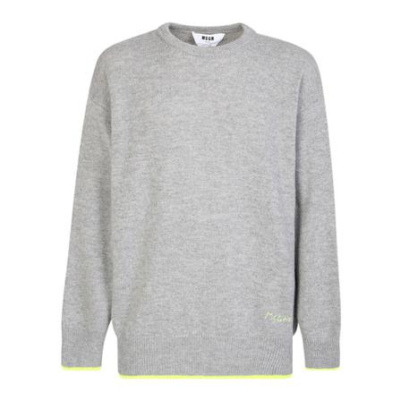 Msgm Trui , Grijs , Heren , Maat: S