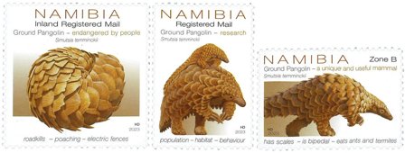 Namibia - Skældyr - Postfrisk sæt 3v