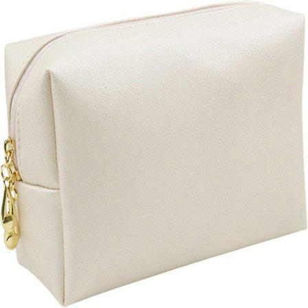 Stor makeup taske i læder til kvinder, vandtæt rejse toilettaske kosmetik opbevaringstaske håndtaske pige pung