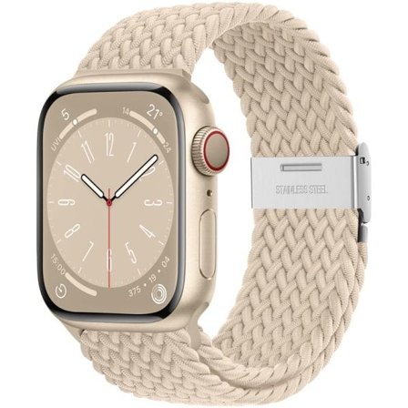 SQBB kompatibel med Apple Watch-rem Beige #38/40/41mm_max