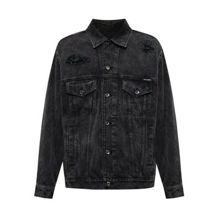 Dolce & Gabbana, Denim jacket Grijs, Heren, Maat:S