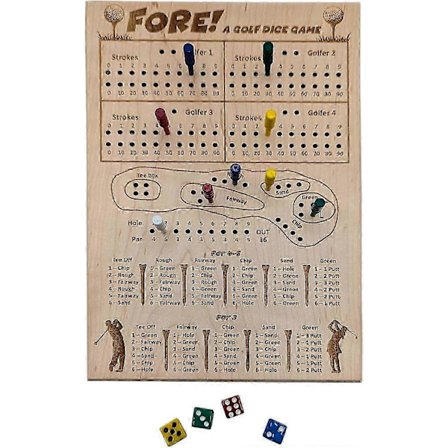 Golf Terning Spill, Et Golf Terning Brettspill, Tre Bordplate Golf Terning Spill, Morsomt Utfordrende Golf Terning Spill, Bærbart Morsomt Spill for 