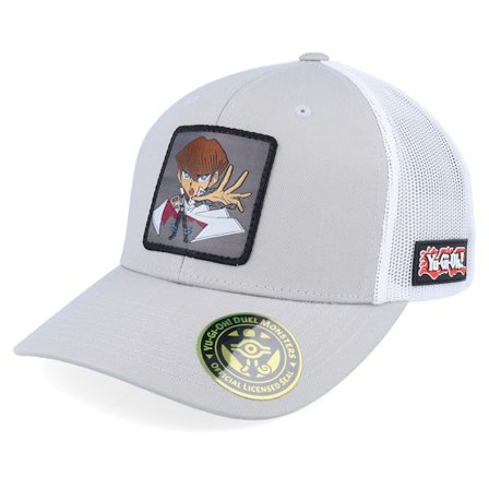 Yu-Gi-Oh! - Šedá trucker Kšiltovka - Seto Kaiba Grey/White Trucker - Yu-Gi-Oh @ Hatstore