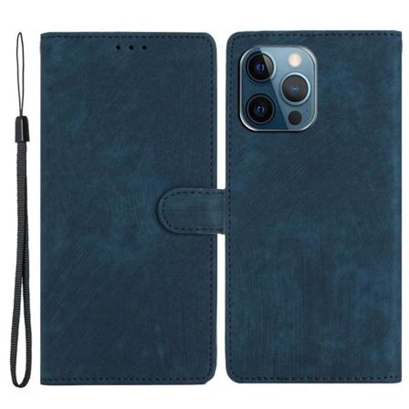 SKALO iPhone 15 Pro Max Lompakkokotelo PU-nahkaa - Sininen Blue