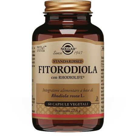 Solgar Fitorodiola 60 Capsule - Integratore Naturale Energetico