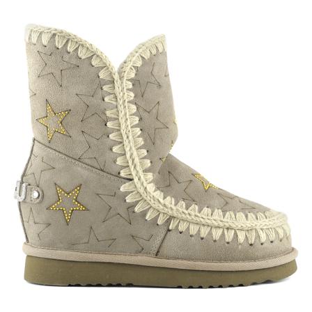 Mou, Ankle Boots Beige, Dames, Maat:38 EU,rubber