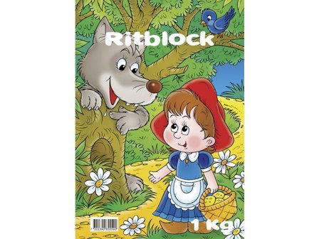Ritblock, hållbart, tjocka sidor, för barn, 1 kg - Lyreco - Skola och förskola - Bild och form - Ritblock och målarböcker
