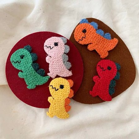 Dinosaur Jente Hårklemmer, Søte Spretter, Jente Hårklemmer, Dinosaur