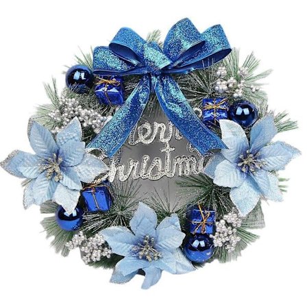 Höst korallrev juldekoration krans för ytterdörr vägghängande dekorationer för julfest inomhus och utomhus heminredning (FMY)