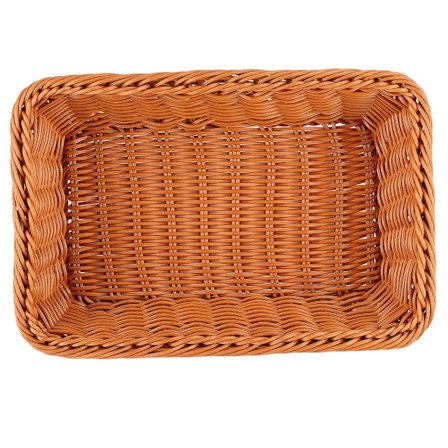 Husholdningsbordplade Rektangulær Mad Brød Frugter Opbevaringskurv til Kontor RestaurantKaffe Farve X