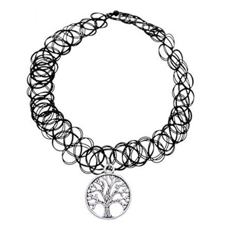 Choker Livets Träd Halsband Tattoo 90-tal Tree of life Spets