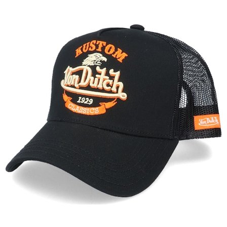 Von Dutch - Black trucker Czapka Z Daszkiem - Eagle Black Trucker @ Hatstore
