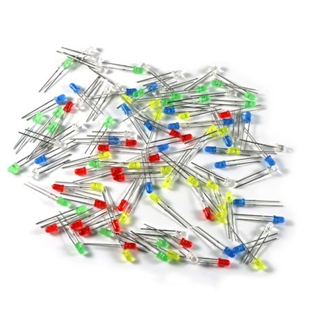 3mm/5mm Plast LED-dioder LED-lys Multicolour-alternativ Ideell for hobbyprosjekter