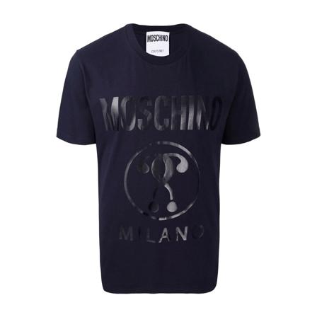 Moschino T-shirt Double , Blauw , Heren , Maat: S