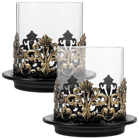 2 st Sovrumsdekorationer För Vardagsrum Små Ljusstakar Ljusstake Behållare Votiv Bröllop Ir