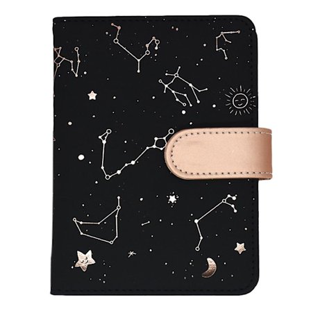 2024 Kalenterivuosi Päiväsuunnittelija Tähdistökalenteri - 10,5*14cm - Viikoittainen/kuukausittainen Agenda Organizer Kirja Musta