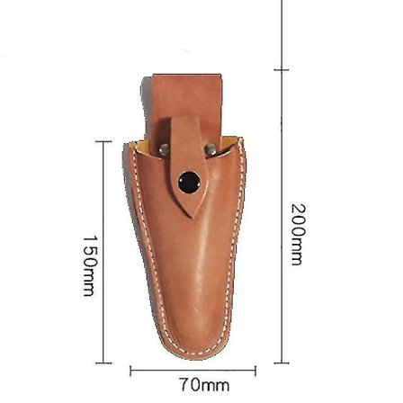 Trädgårdssaxar i rent läder, läderfodral för fruktträd, blommor, grova grenar, skyddande lock, 200*70 mm