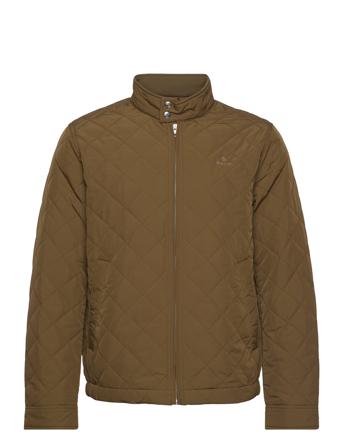 Quilted Windcheater Vattert Jakke Kakigrønn GANT*Betinget Tilbud