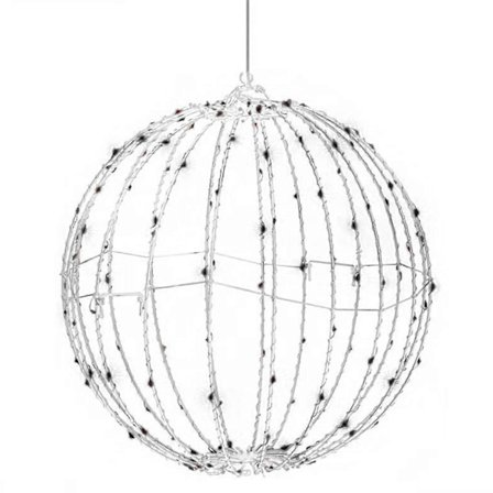 Julelys LED Kuglelys, Vandafvisende Lysende Julekugler Til Udendørs Indendørs Fest Have Træ Have Dekorationer (FMY)