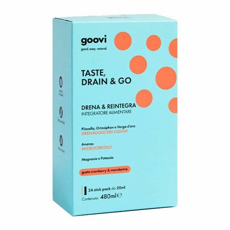 Goovi Taste Drain & Go Drenante Cranberry e Mandarino 24 Stick