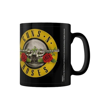 Guns N Roses Bullet Logo Mugg 10,5 cm x 12 cm x 8,7 cm Svart/Guld/Grå