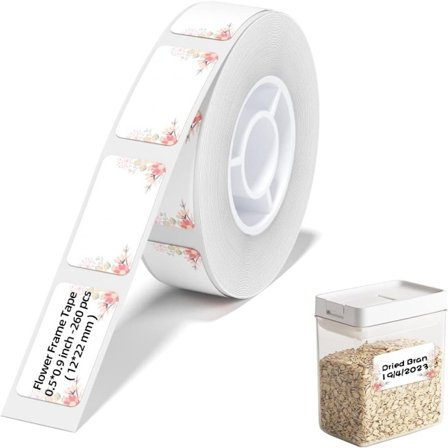 Klistermærkeetiketter med navneskilt