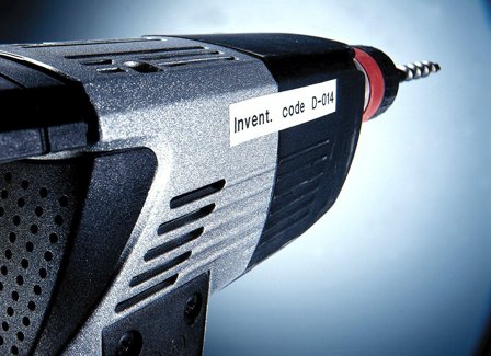 DYMO D1 12mm Permanent, Sort/Hvit