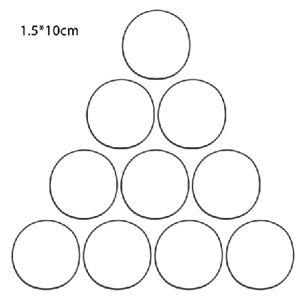 10 st/påse 1,5 mm Universal Kassettbandspelare Remmar Olika släta gummi N