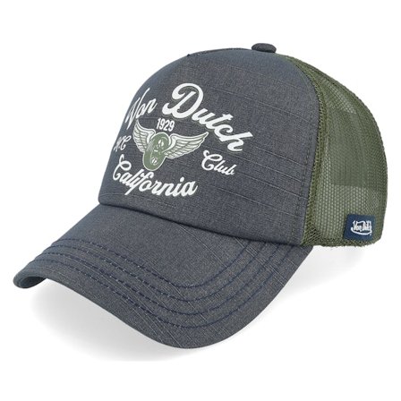 Von Dutch - Blau trucker Cap - Crew Dark Green/Navy A-Frame Trucker @ Hatstore