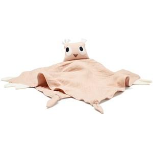 Kids Concept EDVIN Ola the Owl Cuddle Blanket 0+ years - First toys and baby toys - 0+ years - Pink - Cuddly blankets