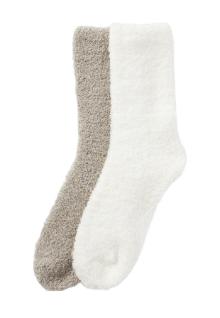 Å KIDS Fleecesockor för barn, 2-pack Strumpor Vit ONESIZE