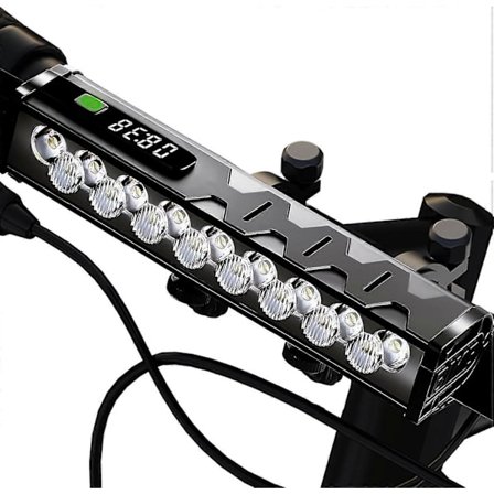 2025 Nyeste Cykellygte, 17 LED 3800 Lumen Cykellygte, 4 Tilstande, 10000mAh USB