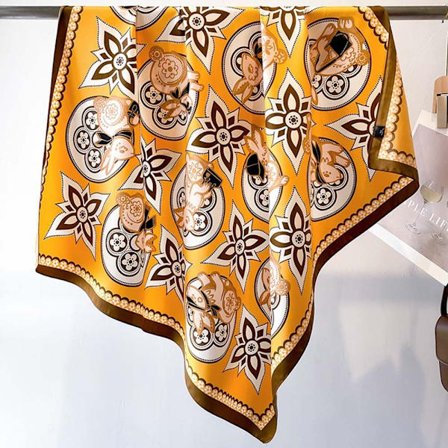 90x90cm Siden Scarves Strand Sjal 2 2