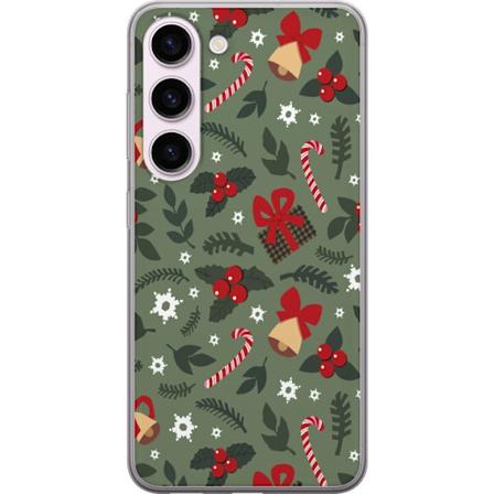 Samsung Galaxy S23 Gjennomsiktig deksel God Jul mønster