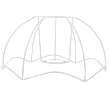Jern Lampeklokke Ramme DIY Bordlampe Skærmramme Metal Lampeklokke Beslag Lys Skærm Holder Hvid 25X2 White 25X25CM