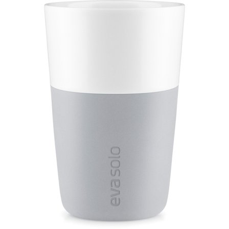 Eva solo Café Latte krus, 2 stk. Mable grey' - 'Marmor grå