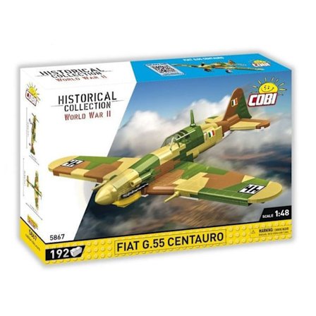 BYGGLEK - COBI - FIAT G.55 CENTAURO - 192 ELEMENT - FLERFÄRGAD - SKALA 1:48