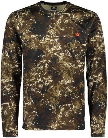 Alaska 1795 M's CoolDry LS T-Shirt BlindTech Forest Forest Camo