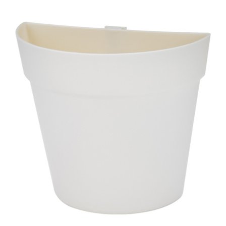 Veggmontert blomsterpotte Halvsirkelformet plantebeholder i plast