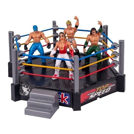 Sjovt Wrestling Ring Sæt til Børn - Kriger Wrestler Legetøj og Kæmpe Legetøj