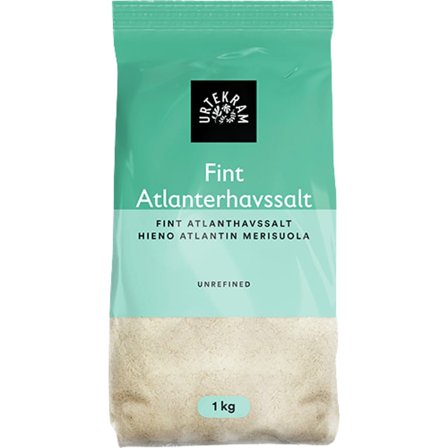 Urtekram Havsalt Fint Atlantisk 1 kg, Helse & Madvarer, Krydderier, Salt