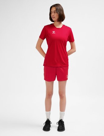 Hummel Hmlauthentic Pl Shorts Woman - Red - XL